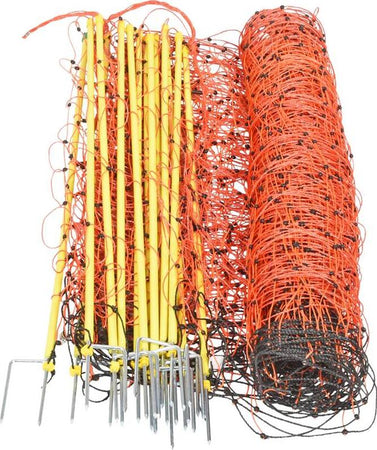 Rete recinto elettrico arancione per pecore h 90 cm x 50 mt Commercio Industria e Scienza/Attrezzature e forniture agricole/Strutture/Recinzioni La Zappa - Altamura, Commerciovirtuoso.it