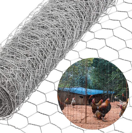 Rete tripla torsione zincata per recinzione in metallo, rotolo da 50 mt