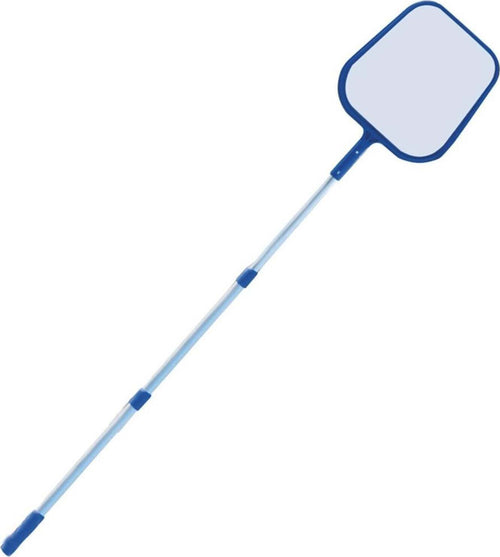 Retino di superficie per piscina con manico telescopico in alluminio 150 cm 5 sezioni