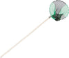 Retino-Guadino-Rete-Attrezzatura-Pesca-80cm-Manico-In-Legno-Diametro-20cm-65312a