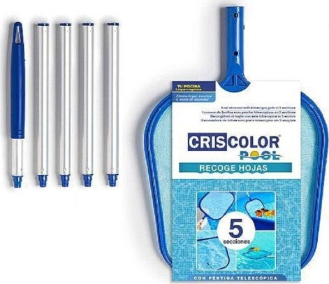 Retino-Piatto-Con-Asta-Telescopica-153-Cm-A-5-Sezioni-Per-Pulizia-Piscina-42390