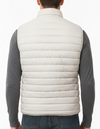Smanicato uomo Invicta - Gilet Piumino ICON con Cappuccio - Beige con Interno Denim