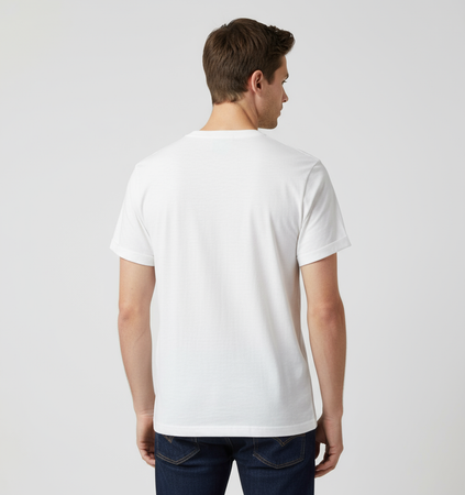 T-Shirt Uomo Let's Bubble Stampa Lipstick Bianco - Streetwear Italiano Premium