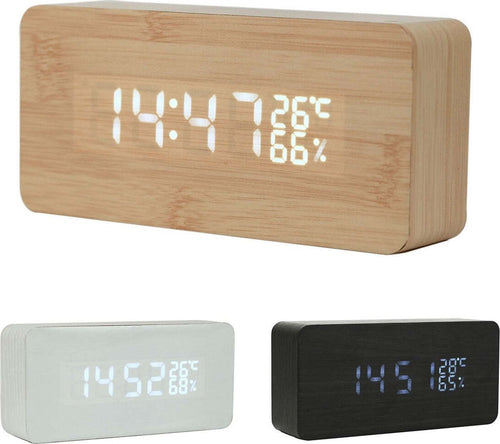 Rettangolare Sveglia Legno Orologio Display Allarme Digitale Led Temperatura Usb Casa, arredamento e bricolage > Accessori Casa > Orologi e Sveglie Trade Shop italia - Napoli, Commerciovirtuoso.it