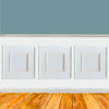 Barra intera da 2,40 metri di Profilo per boiserie 13x40mm in MASSELLO LACCATO BIANCO - Eternal Parquet