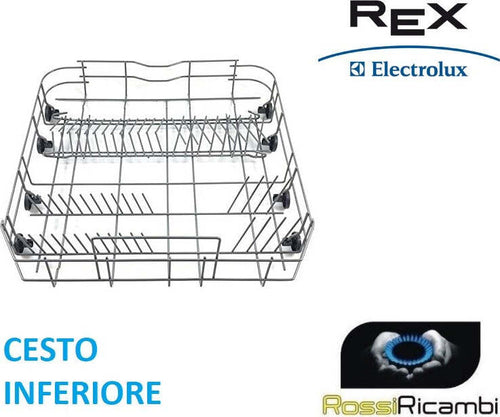 REX ELECTROLUX CESTO INFERIORE LAVASTOVIGLIE CESTELLO RUOTE ORIGINALE 4055385498 Casa e cucina/Grandi elettrodomestici/Accessori e parti di ricambio/Ricambi e accessori per lavastoviglie/ Rossi Ricambi - Venetico Marina, Commerciovirtuoso.it
