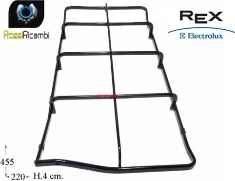REX ELECTROLUX ZOPPAS GRIGLIA DESTRA PIANO COTTURA PX75 CM.45,5 X 22 3546169016 Casa e cucina/Grandi elettrodomestici/Accessori e parti di ricambio/Ricambi e accessori per piani cottura/Griglie per piani cottura Rossi Ricambi - Venetico Marina, Commerciovirtuoso.it