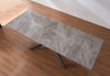 Tavolo Pollux con gambe in ferro e piano in pietra sinterizzata 160/240 x 110 x h 75 cm