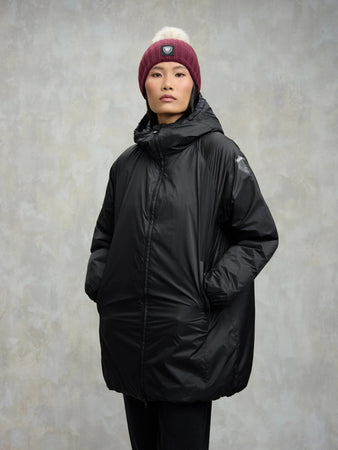 Blauer giubbino donna Symphonia lungo impacchettabile  25WBLDK02508