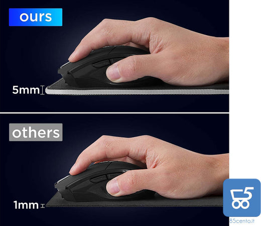 RGB Gaming Mousepad tappetino resistente all'acqua 80x30x0,5 cm 14 modalità led con hub 3 USB 1 USB type C