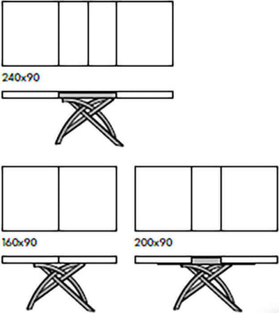 RHEA---tavolo-da-pranzo-allungabile-cm-90-x-140/180/220-x-77-h-Bianco-Milani-Home