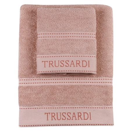 Trussardi Home Set Spugna 1+1 in Puro Cotone Ribbon S32