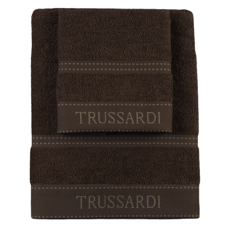 Trussardi Home Set Spugna 1+1 in Puro Cotone Ribbon S32