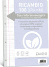 Ricambi c-rinforzo ecologico - A4 - 100 gr - 40 fg - rigo di 3a - Favini Cancelleria e prodotti per ufficio/Scuola e materiale didattico/Materiale scolastico/Diari quaderni e block notes Eurocartuccia - Pavullo, Commerciovirtuoso.it