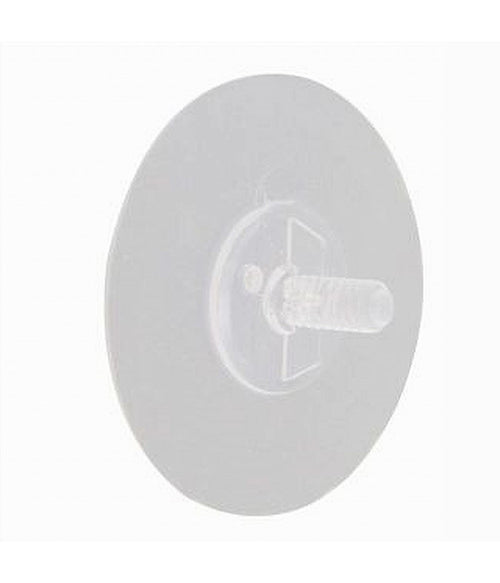 Ricambio Per Ventosa Satinata Trasparente Da Parete 6.5cm Forte Aspirazione 59538