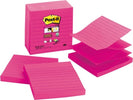 Ricarica foglietti Post it Super Sticky - R440-SSFF - a righe - 101 x 101 mm - rosa neon - 90 fogli - Post it [multipack] 5 pezzi Cancelleria e prodotti per ufficio/Carta blocchi e quaderni/Blocchi appunti taccuini e diari/Blocchetti memo adesivi Eurocartuccia - Pavullo, Commerciovirtuoso.it