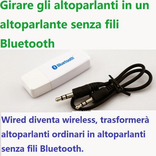 RICEVITORE AUDIO MUSICA WIRELESS BLUETOOTH USB STEREO PER SMARTPHONE TABLET E PC Elettronica/Home Audio e Hi-Fi/Ricevitori e componenti/Lettori Super Audio CD Trade Shop italia - Napoli, Commerciovirtuoso.it