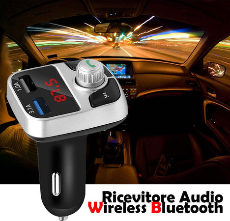 Ricevitore Audio Per Auto Wireless Universale Bluetooth Accessori Usb E Vivavoce Elettronica/Elettronica per veicoli/Accessori/Accessori audio e video/Bluetooth Kit Trade Shop italia - Napoli, Commerciovirtuoso.it
