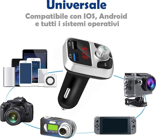 Ricevitore Audio Per Auto Wireless Universale Bluetooth Accessori Usb E Vivavoce Elettronica/Elettronica per veicoli/Accessori/Accessori audio e video/Bluetooth Kit Trade Shop italia - Napoli, Commerciovirtuoso.it