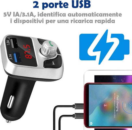 Ricevitore Audio Per Auto Wireless Universale Bluetooth Accessori Usb E Vivavoce Elettronica/Elettronica per veicoli/Accessori/Accessori audio e video/Bluetooth Kit Trade Shop italia - Napoli, Commerciovirtuoso.it