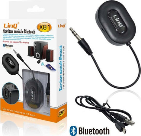 Ricevitore-Musicale-Bluetooth-X81-Per-Auto-Speaker-Aux-Jack-Vivavoce-Wireless-3,5mm