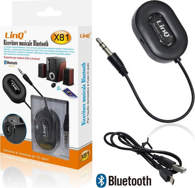 Ricevitore Musicale Bluetooth X81 Per Auto Speaker Aux Jack Vivavoce Wireless 3,5mm Elettronica/Home Audio e Hi-Fi/Accessori/Cavi/Cavi ottici Trade Shop italia - Napoli, Commerciovirtuoso.it