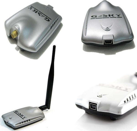 Ricevitore Wireless Usb Adattatore Wi-fi 54mbps Antenna 5dbi 500mw Gsky Elettronica/Home Cinema TV e video/Ricevitori e amplificatori AV Trade Shop italia - Napoli, Commerciovirtuoso.it