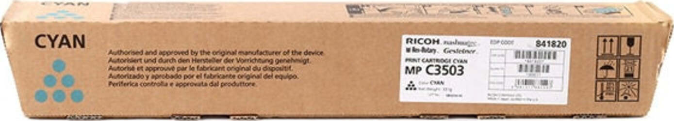 Ricoh - Toner - Ciano - 841820 - 15.000 pag Elettronica/Informatica/Stampanti e accessori/Accessori per stampanti a inchiostro e laser/Cartucce d'inchiostro Eurocartuccia - Pavullo, Commerciovirtuoso.it