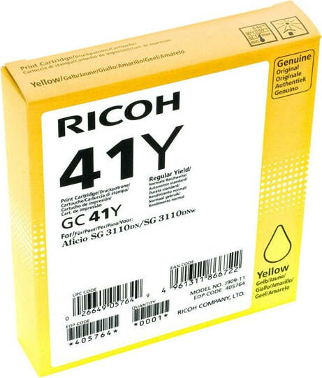Ricoh - Toner - Giallo - 405764 - 2.200 pag Elettronica/Informatica/Stampanti e accessori/Accessori per stampanti a inchiostro e laser/Cartucce d'inchiostro Eurocartuccia - Pavullo, Commerciovirtuoso.it