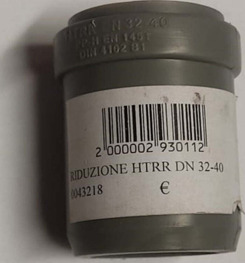 RIDUZIONE-HTRR-Ø32MM-Ø40MM---CON-GUARNIZIONE---IN-POLIPROPILENE-COLORE-GRIGIO