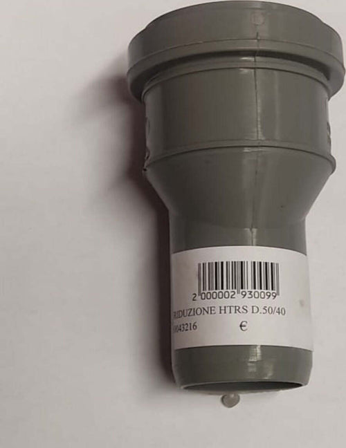 RIDUZIONE-HTRS-Ø50MM-Ø40MM---CON-GUARNIZIONE---IN-POLIPROPILENE-COLORE-GRIGIO
