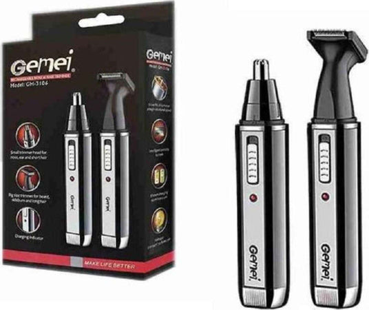 Rifinitore-2in1-Rasoio-Naso-Capelli-Ricaricabile-Professionale-Elettrico-Gm-3106