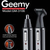 Rifinitore-2in1-Rasoio-Naso-Capelli-Ricaricabile-Professionale-Elettrico-Gm-3106
