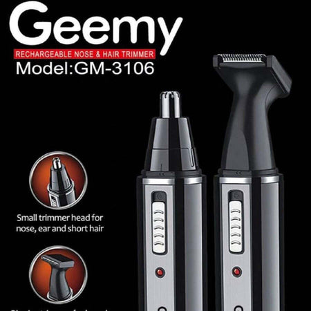 Rifinitore-2in1-Rasoio-Naso-Capelli-Ricaricabile-Professionale-Elettrico-Gm-3106