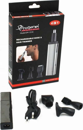 Rifinitore-Gm-3116-Rasoio-4in1-Naso-Orecchio-Baffi-Capelli-Ricaricabile-Cordless