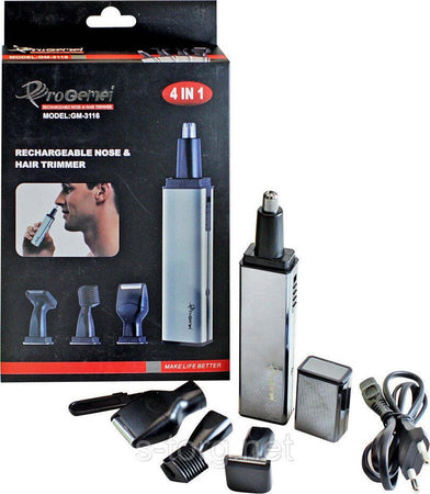 Rifinitore Gm-3116 Rasoio 4in1 Naso Orecchio Baffi Capelli Ricaricabile Cordless Salute e cura della persona/Rasatura epilazione e rimozione peli/Regolabarba tagliacapelli e rasoi per il corpo/Regolarbarba e rifinitori Trade Shop italia - Napoli, Commerciovirtuoso.it