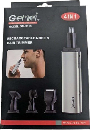 Rifinitore Gm-3116 Rasoio 4in1 Naso Orecchio Baffi Capelli Ricaricabile Cordless Salute e cura della persona/Rasatura epilazione e rimozione peli/Regolabarba tagliacapelli e rasoi per il corpo/Regolarbarba e rifinitori Trade Shop italia - Napoli, Commerciovirtuoso.it