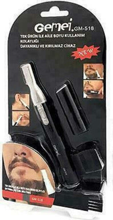 Rifinitore Mini Rasoio Taglia Peli Per Barba Naso Baffi Basette Orecchie Gm-518 Salute e Bellezza > Depilazione e rasatura > Rasoi e Tagliacapelli Trade Shop italia - Napoli, Commerciovirtuoso.it