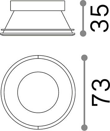 Riflettore-Tondo-Fisso-Dynamic-Alluminio-Bianco