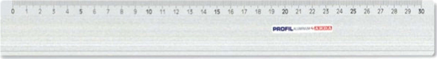 Riga Profil 18230 - 30cm - alluminio - Arda Cancelleria e prodotti per ufficio/Scuola e materiale didattico/Materiale scolastico/Righelli e squadre Eurocartuccia - Pavullo, Commerciovirtuoso.it