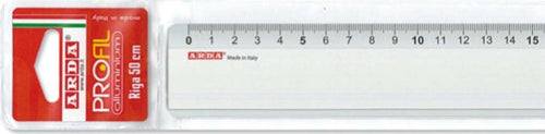 Riga Profil 18250 - 50cm - alluminio - Arda Cancelleria e prodotti per ufficio/Scuola e materiale didattico/Materiale scolastico/Righelli e squadre Eurocartuccia - Pavullo, Commerciovirtuoso.it
