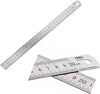 Righello-Metro-1mm-A-30cm-In-Metallo-Acciaio-Riga-Multifunzione-Segnatura-Cm-E-Inch