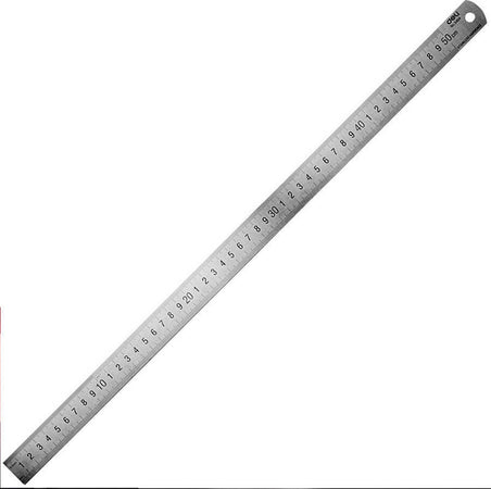 Righello-Metro-1mm-A-50cm-Metallo-Acciaio-Riga-Multifunzione-Segnatura-Cm-E-Inch