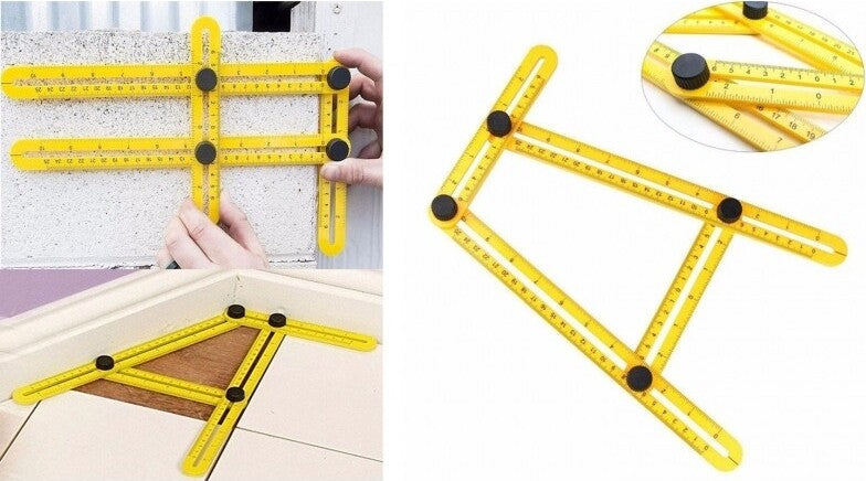 RIGHELLO MISURAZIONE SAGOMA RIGA METRO MULTIFUNZIONE PIEGHEVOLE SCALA ANGOLO Fai da te/Utensili elettrici e a mano/Strumenti di misura e layout/Righelli pieghevoli Trade Shop italia - Napoli, Commerciovirtuoso.it