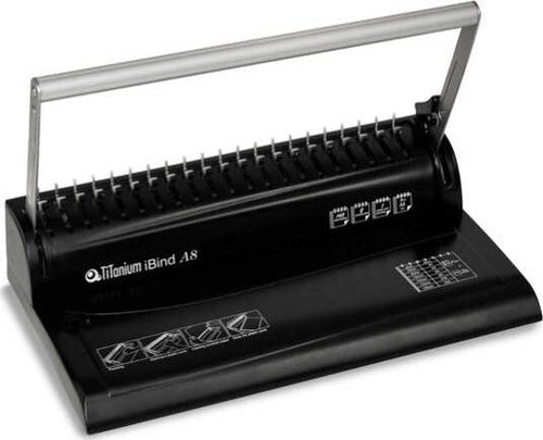 Rilegatrice Ibind 8 - manuale - Titanium Cancelleria e prodotti per ufficio/Elettronica per ufficio/Rilegatrici e accessori/Rilegatrici Eurocartuccia - Pavullo, Commerciovirtuoso.it