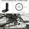 Rimorchio-Bici-Bambini-con-2-Posti,-2-Cinture-di-Sicurezza,-Telaio-in-Acciaio-e-Copertura-in-Tessuto-Oxford-Arancione-YB6440-008OGYB6