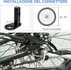 Rimorchio-Bici-Bambini-con-2-Posti,-2-Cinture-di-Sicurezza,-Telaio-in-Acciaio-e-Copertura-in-Tessuto-Oxford-Blu-RE7440-008BURE7
