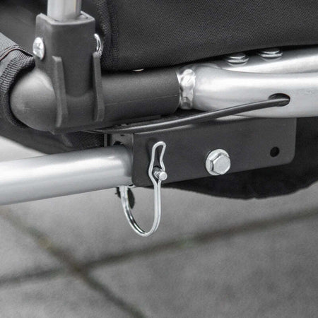Rimorchio-Bici-per-Bambini-Passeggino,-Design-2-in-1-con-Freno,-Cintura-a-5-Punti-e-Tasche-Laterali,-Riflettori,-116-142Lx75Px101Acm,-Multicolore-TD7440-026RDTD7