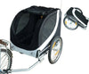 Rimorchio-per-Animali-Domestici-Pieghevole-da-Bicicletta,-bianco-e-nero,-130x90x110cm-NH5B4-0003-029NH5