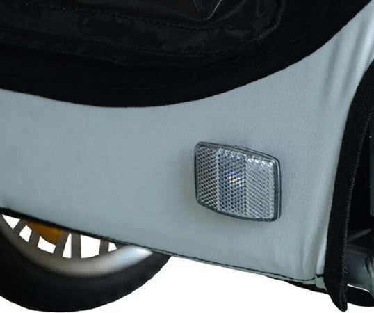 Rimorchio-per-Animali-Domestici-Pieghevole-da-Bicicletta,-bianco-e-nero,-130x90x110cm-NH5B4-0003-029NH5